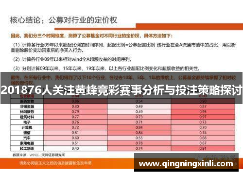 201876人关注黄蜂竞彩赛事分析与投注策略探讨